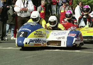 Images Dated 15th July 2011: Rob Fisher leaves the line: 1995 Sidecar Race A
