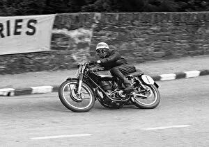 Images Dated 25th January 2018: Robin Sherry (AJS) 1951 Junior Manx Grand Prix