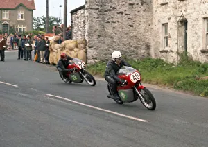 Tony Dawson (Bultaco) and Alan Rawlinson (Ducati) 1969 Southern 100 Tony Dawson (Bultaco) and Alan Rawlinson (Ducati) 1969 Southern 100