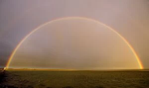 Images Dated 15th February 2005: Rainbow over Lindisfarne Holy Island Northumberland autumn