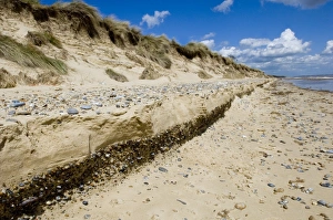 World War ll defences and beach erosion Minsmere May 2005 World War ll defences and beach erosion Minsmere May 2005