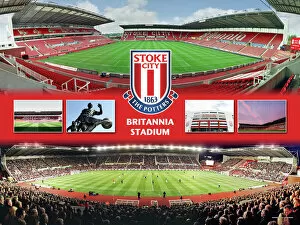 Images Dated 28th September 2010: Britannia Stadium Framed Panoramic Montage
