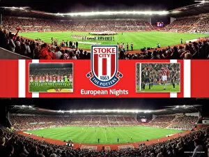Images Dated 17th November 2011: Europa League Framed Panoramic Montage