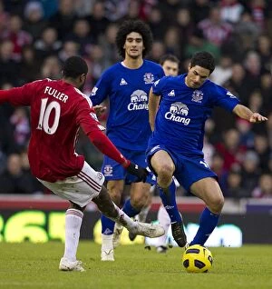 Mikel Arteta Collection: New Year's Clash: Stoke City vs Everton at the Britannia (2011)