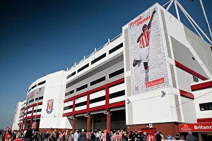Images Dated 17th April 2010: Roaring Pride and Passion: Stoke City Football Club at Britannia Stadium