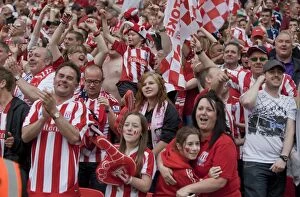 Images Dated 17th April 2011: Stoke City's Historic Victory: Glory over Bolton Wanderers - April 17, 2011