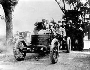 1906 Ostend Speed Trials. Darracq 200hp V8 A.Lee Guiness