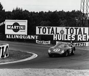 Images Dated 17th September 2014: Ferrari 250LM Jochen Rindt, Masten Gregory. 1965 Le Mans winners