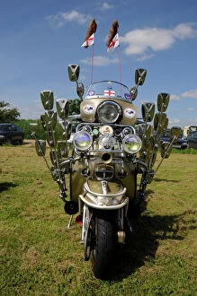 Accessories Gallery: Lambretta scooter showing mod mirrors