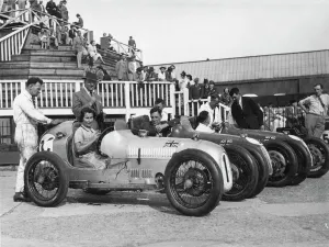 Kaye Petre Austin 7 Print at Brooklands 1937