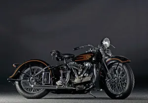 Harley-Davidson Prints: 1937 Harley Davidson ELS Knucklehead Print