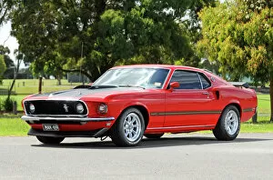 States Collection: 1969 Ford Mustang Mach 1 - Sting Red
