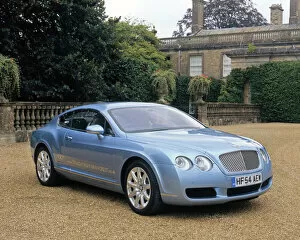 Images Dated 21st October 2014: Bentley Continental GT, 2004, Blue, ice