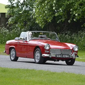 1969 Red MG Midget Print