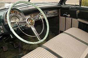 Images Dated 21st November 2002: Chrysler Town & Country Newport Coupe (Woodie), 1950, Green, white roof
