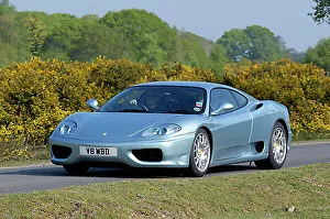 Ferrari 360 Modena 2003 Blue Metallic FER847431. Art Prints