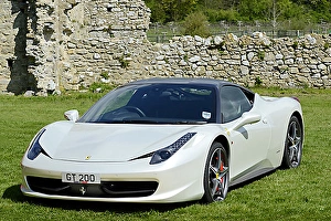 Ferrari 458 Italia, 2012, White, black roof Ferrari 458 Italia, 2012, White, black roof
