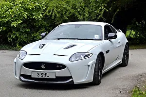 2011 White Jaguar XKR-S Print. Art Prints, Posters & Puzzles