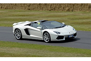 Lamborghini Aventador Roadster, 2013, White Lamborghini Aventador Roadster, 2013, White