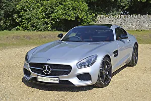 Mercedes-Benz AMG GT (Auto), 2016, Silver, & black Mercedes-Benz AMG GT (Auto), 2016, Silver, & black