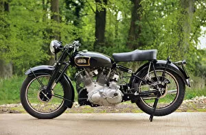 Motorbike Gallery: Vincent Rapide HRD Series C black 1949 1940s 40s