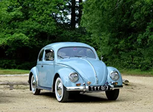 Fifties Collection: Volkswagen VW Classic Beetle 1957 Blue light