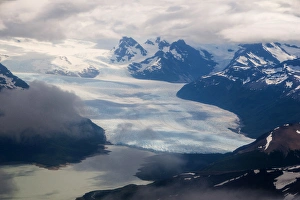 Aerial of Los Glaciares National Park, Unesco world heritage sight, Argentina, South Aerial of Los Glaciares National Park, Unesco world heritage sight, Argentina, South
