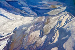 Aerial view of highland lakes on Atacama Desert, Chile Aerial view of highland lakes on Atacama Desert, Chile