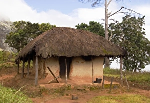 Africa; Malawi; Mt Mulanje; Small hut for bathroom at Thuchila on Mt. Mulanje Africa; Malawi; Mt Mulanje; Small hut for bathroom at Thuchila on Mt. Mulanje