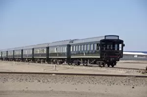 Africa, Namibia, Swakopmund. Namibia tourist sight seeing train, Pride of Africa