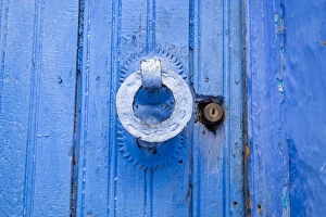 Africa, North Africa, Morocco, Chefchaouen or Chaouen, Traditional door knocker
