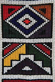 Images Dated 27th March 2011: Africa, South Africa. Traditional beaded art