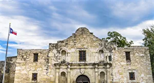 Alamo Mission, San Antonio, Texas. Site 1836 battle between Texas patriots Alamo Mission, San Antonio, Texas. Site 1836 battle between Texas patriots