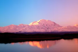 Alaska, Denali National Park, Mt. McKinley at Sunrise with Reflections Alaska, Denali National Park, Mt. McKinley at Sunrise with Reflections