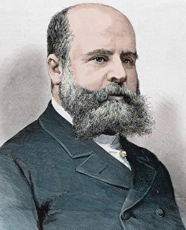 Alberto Aguilera Velasco (18421913). Spanish politician and lawyer. Engraving by Carretero Alberto Aguilera Velasco (18421913). Spanish politician and lawyer. Engraving by Carretero