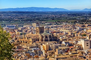 Alhambra Cityscape Church Cathedral Granada Andalusia Spain Alhambra Cityscape Church Cathedral Granada Andalusia Spain