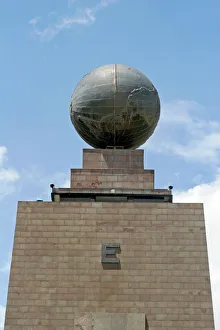 Latitude Gallery: Americas, Ecuador, Quito. The Equatorial Monument, near Quito, a popular tourst destination