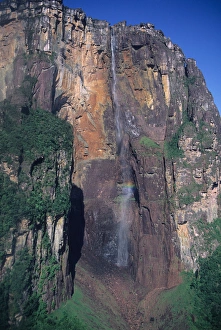 Angel Falls in Venezuela, highest falls in the world at 1, 000 meters Angel Falls in Venezuela, highest falls in the world at 1, 000 meters
