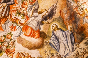 Angel Jesus Fresco Sanctuary of Jesus Atotonilco Mexico Angel Jesus Fresco Sanctuary of Jesus Atotonilco Mexico