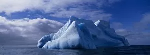Baily Head Gallery: Antarctica, Deception Island, Blue iceberg floats in calm seas just off Baily Head