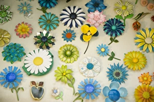 Antique flower pins, Palm Springs, California, USA Antique flower pins, Palm Springs, California, USA