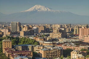 Kavkaz Gallery: Armenia, Yerevan. The Cascade, the city and Mt. Ararat