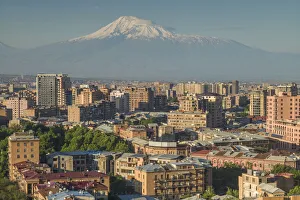 Kavkaz Gallery: Armenia, Yerevan. The Cascade, the city and Mt. Ararat