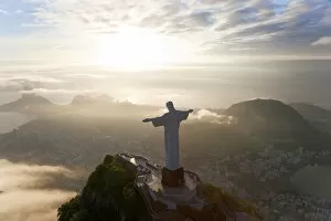 Dramatic Gallery: The Art Deco statue of Jesus, known as Cristo Redentor (Christ the Redeemer)