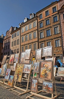 Artwork for sale and colorful architecture and beauty of Main Old Town Main Square Artwork for sale and colorful architecture and beauty of Main Old Town Main Square