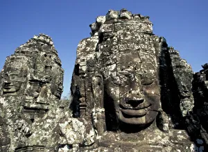 Asia, Cambodia, Siem Reap, Angkor Thom (b. Late 12th century). Enigmatic and huge Asia, Cambodia, Siem Reap, Angkor Thom (b. Late 12th century). Enigmatic and huge