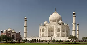 Images Dated 20th March 2010: Asia, India. Taj Mahal. Multiframe Panoramic