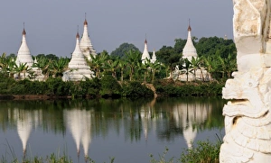 Asia, Myanmar (Burma), Mandalay. A buddhist temple complex near Mandalay Asia, Myanmar (Burma), Mandalay. A buddhist temple complex near Mandalay
