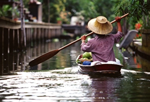 Asia, Thailand, Damnoen Saduak, floating market Asia, Thailand, Damnoen Saduak, floating market