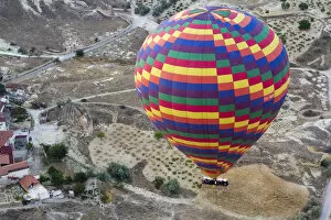 Images Dated 14th September 2014: Asia, Turkey, Cappadocia. Hot Air Ballooning in Turkey, Goreme Valley, near Urgup
